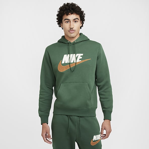 Mens green nike hoodie discount